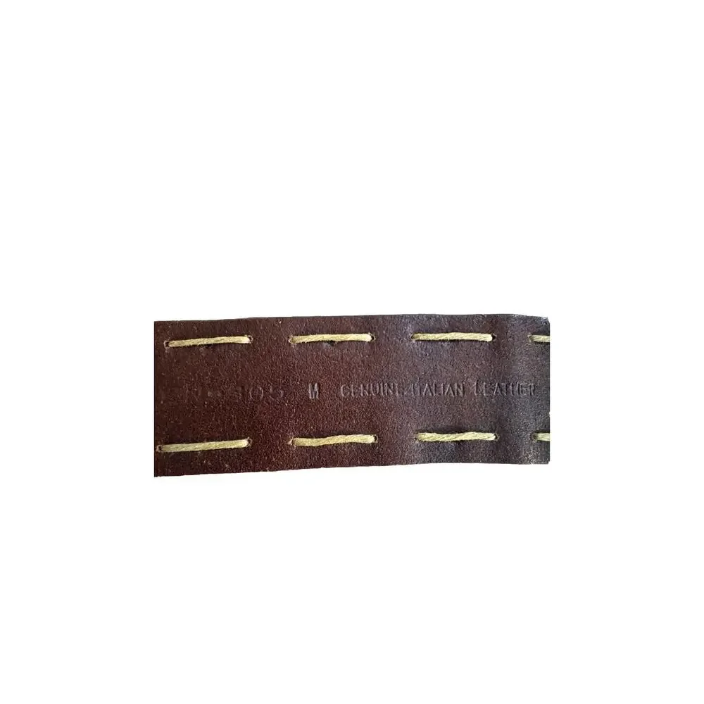Vintage Olga Santini Brown Leather Belt Size M Women's